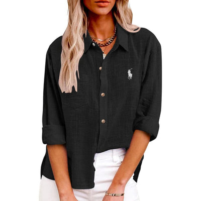 Ꮢalph Lauren™ Linen Luxe Skjorta