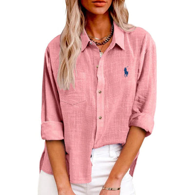 Ꮢalph Lauren™ Linen Luxe Skjorta